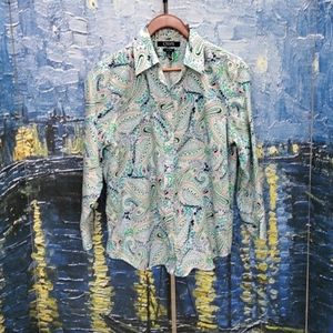 Chaps Paisley Blouse Lg